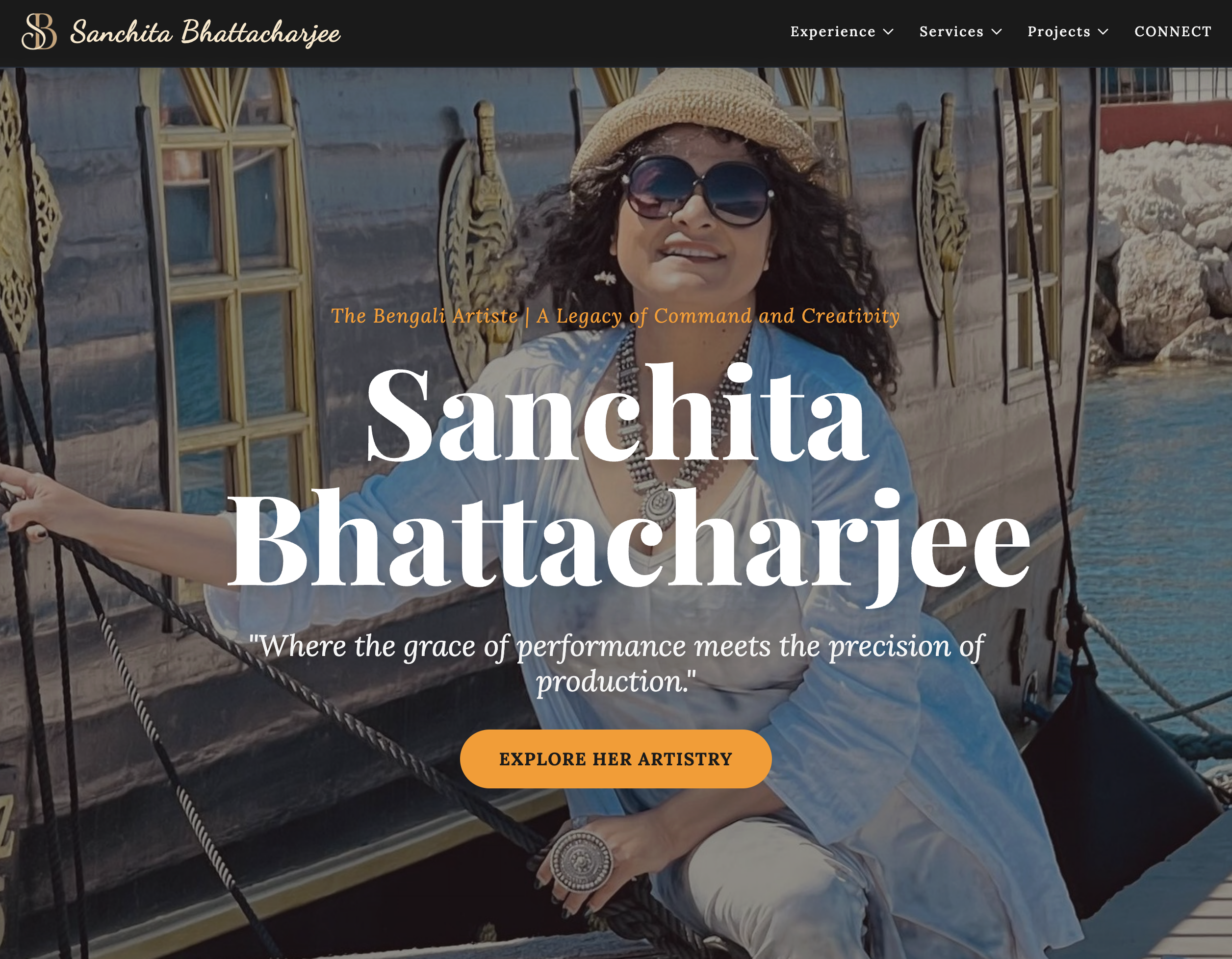 Sanchita Actress - Portfolio WordPress Website