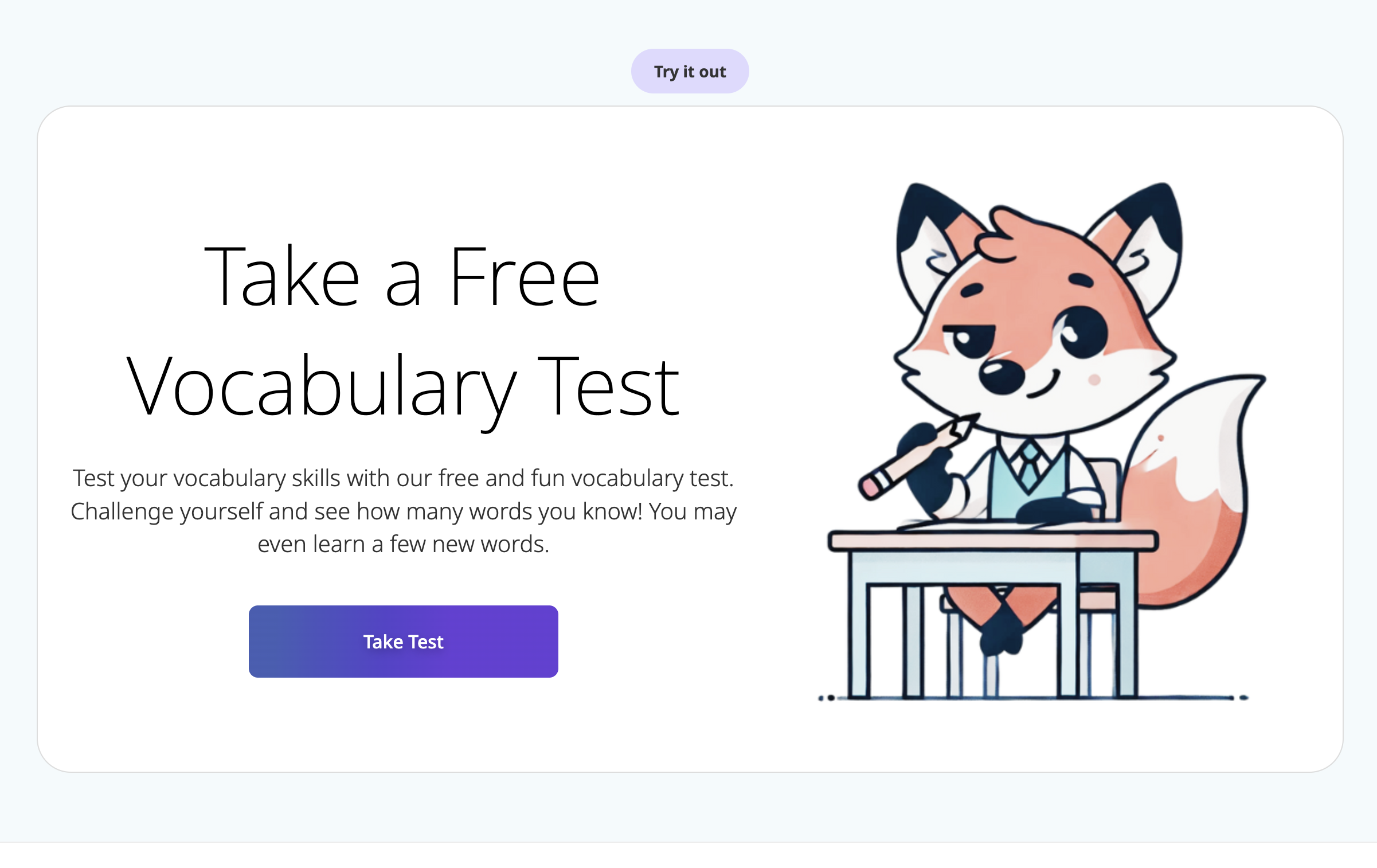 Vocab Test - Custom Web Application