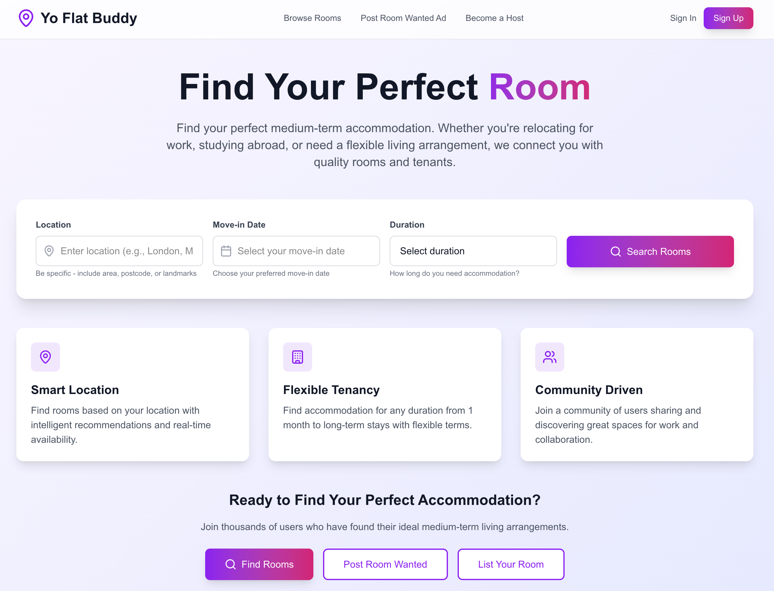 YoFlatBuddy - WordPress Website